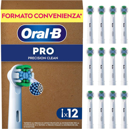 316587 - ORAL-B Koka Furçash Zëvendësuese Pro Precision Clean, të Bardha, 12 copë