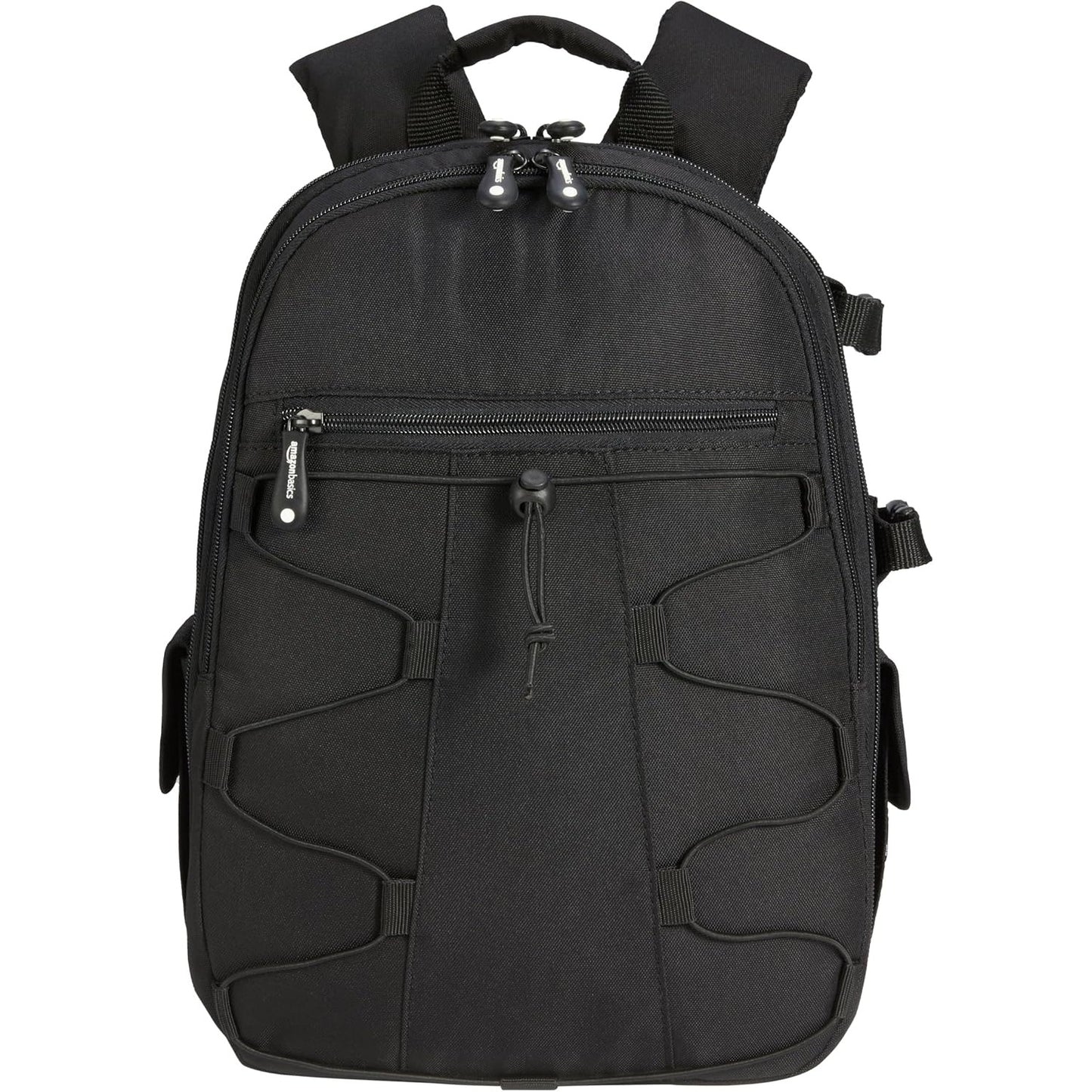 268266 - AMAZON BASICS Çantë shpine për kamera, kapacitet i madh, 30 x 15 x 37 cm, rezistente ndaj ujit dhe goditjeve, e zezë