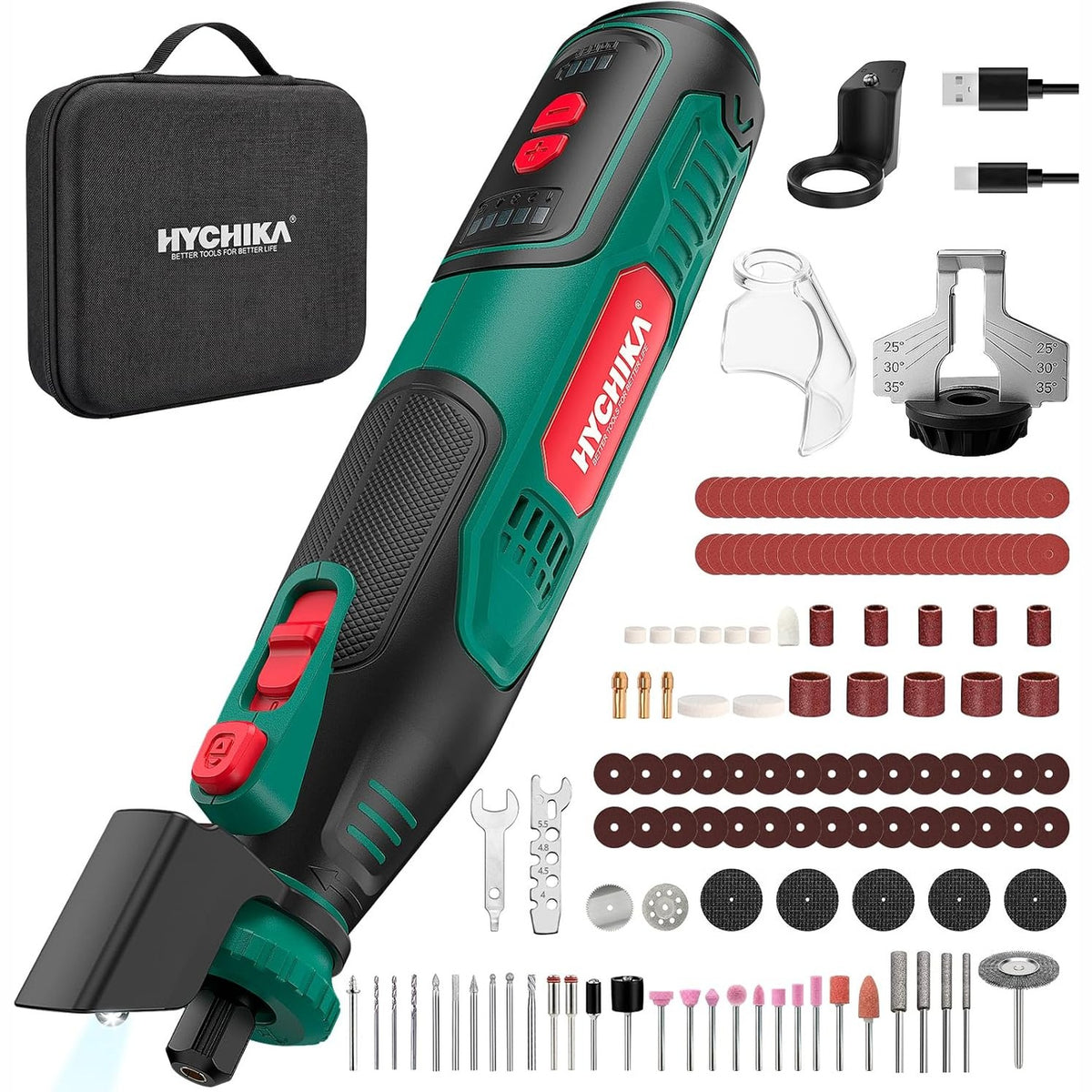313222 - HYCHIKA Mekanizëm rrotullues 8V 2,0Ah 5-Gang 30000 U/min