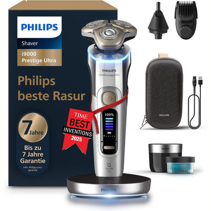 292049 - PHILIPS Makinë rroje i9000 Prestige Ultra, elektrike 100% e papërshkueshme nga uji, teknologji Skin IQ Pro, XP9404/38