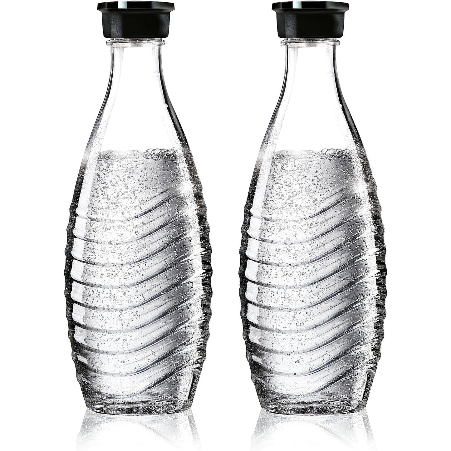 197067 - SODASTREAM Karafat e Qelqit – Seti prej 2 Karafesh, Kapaciteti 0.7L, Përshtatshme vetëm për Mekanizmat Penguin dhe Crystal, Të përshtatshme për Lavastovilje