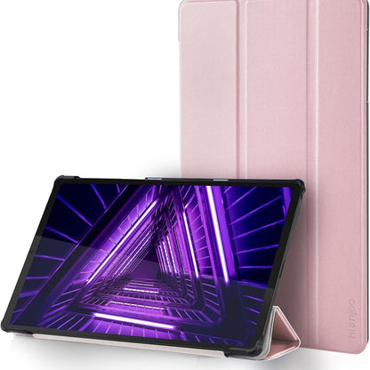 309232 - Hianjoo Mbrojtëse e përputhshme me Lenovo Tab M10 FHD Plus 10.3, Mbrojtëse prej lëkure ultra e hollë, Rozë