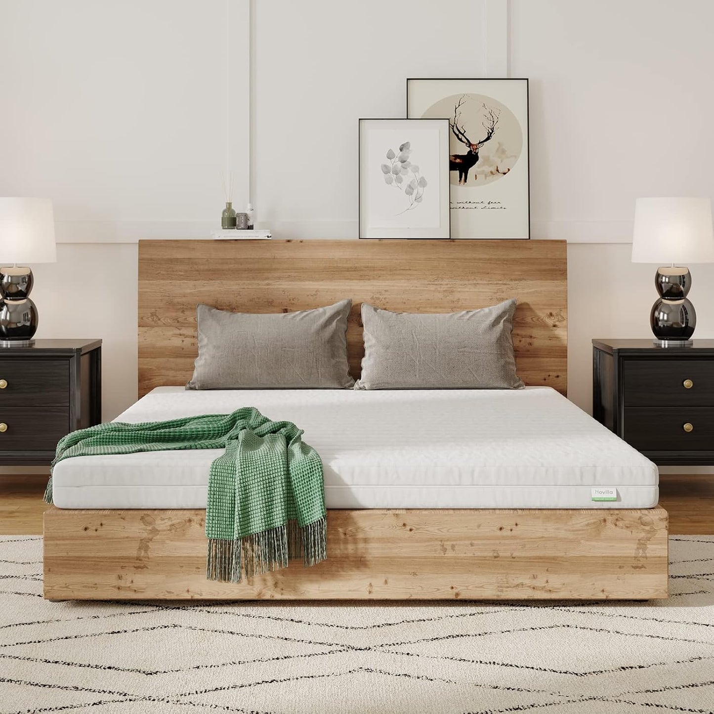 159472 - NOVILLA Dyshek Dimenzion 140x190cm, Lartësi 16cm, Dyshek Dyfishtë me Shkumë të Ftohtë, Komoditet në 7 Zona dhe Shkumë e Butë Miqësore me Lëkurën, E Ajrosur dhe e Freskët