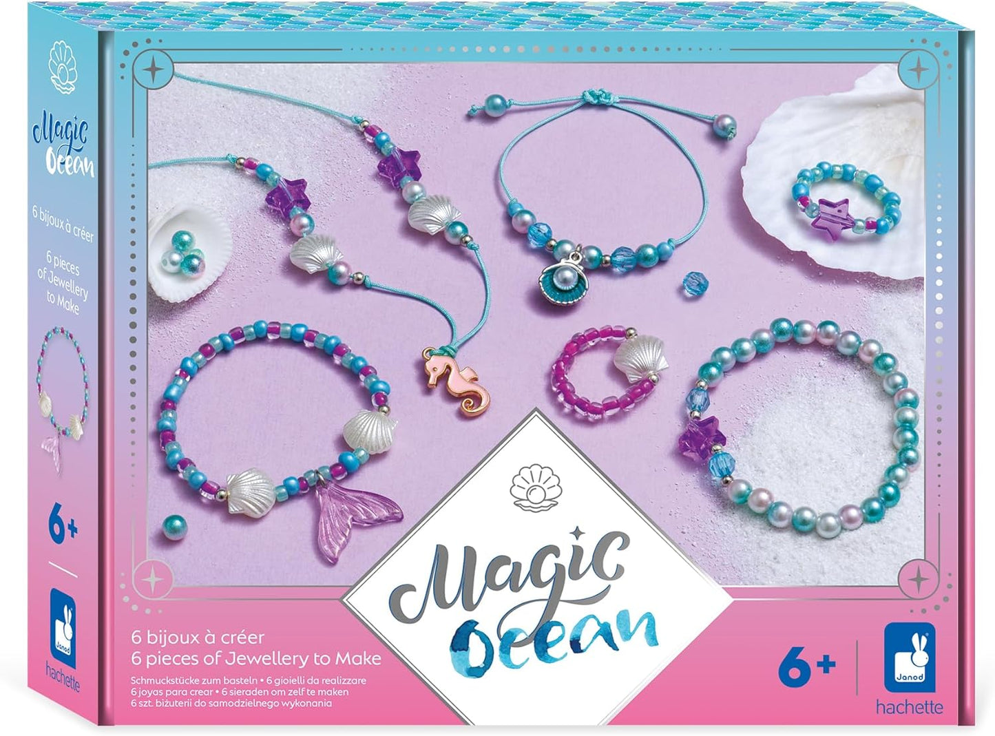 257729 - JANOD 6 Sete Punimi Bizhuterish - Tema Sirene, për fëmijë 6+ vjeç, J09126