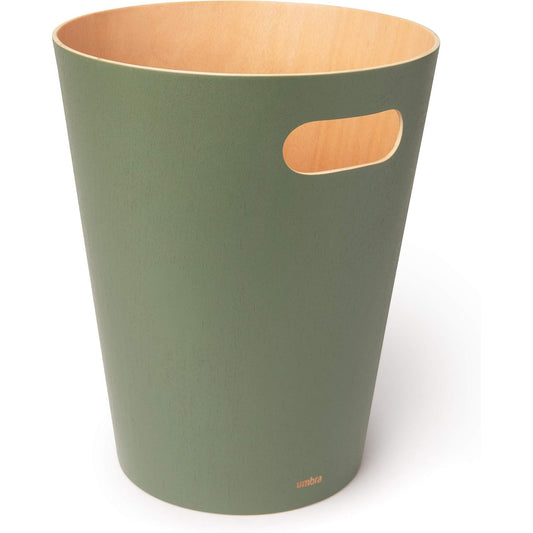 196211 - UMBRA - Kosh Mbeturinash prej Druri Woodrow, Kapacitet 7.5L, i Përshtatshëm për Banjo, Zyrë dhe Hapësira të Tjera, Ngjyra Ahu