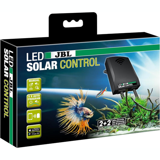 231023 - JBL LED SOLAR CONTROL 6191800, njësi kontrolli për dritat solare LED JBL, e kontrollueshme nëpërmjet aplikacionit falas, 5 programe