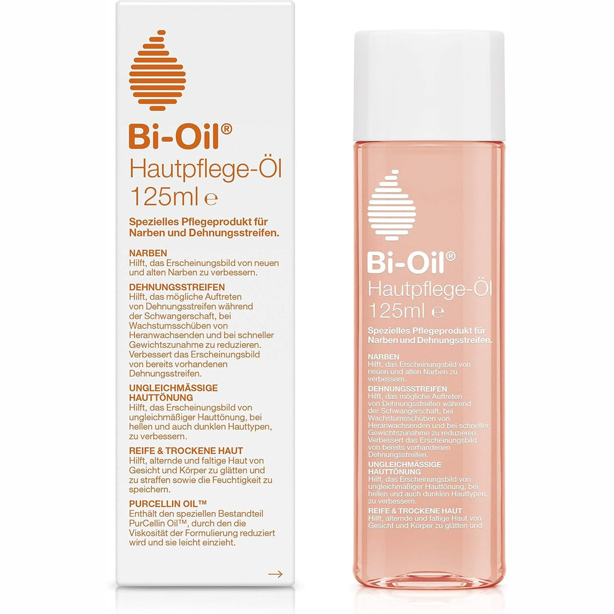 302088 - BI-OIL Vaji për Kujdesin e Lëkurës - 125 ml, ndihmon me strijat dhe lëkurën e thatë