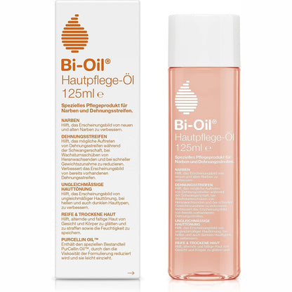 302088 - BI-OIL Vaji për Kujdesin e Lëkurës - 125 ml, ndihmon me strijat dhe lëkurën e thatë