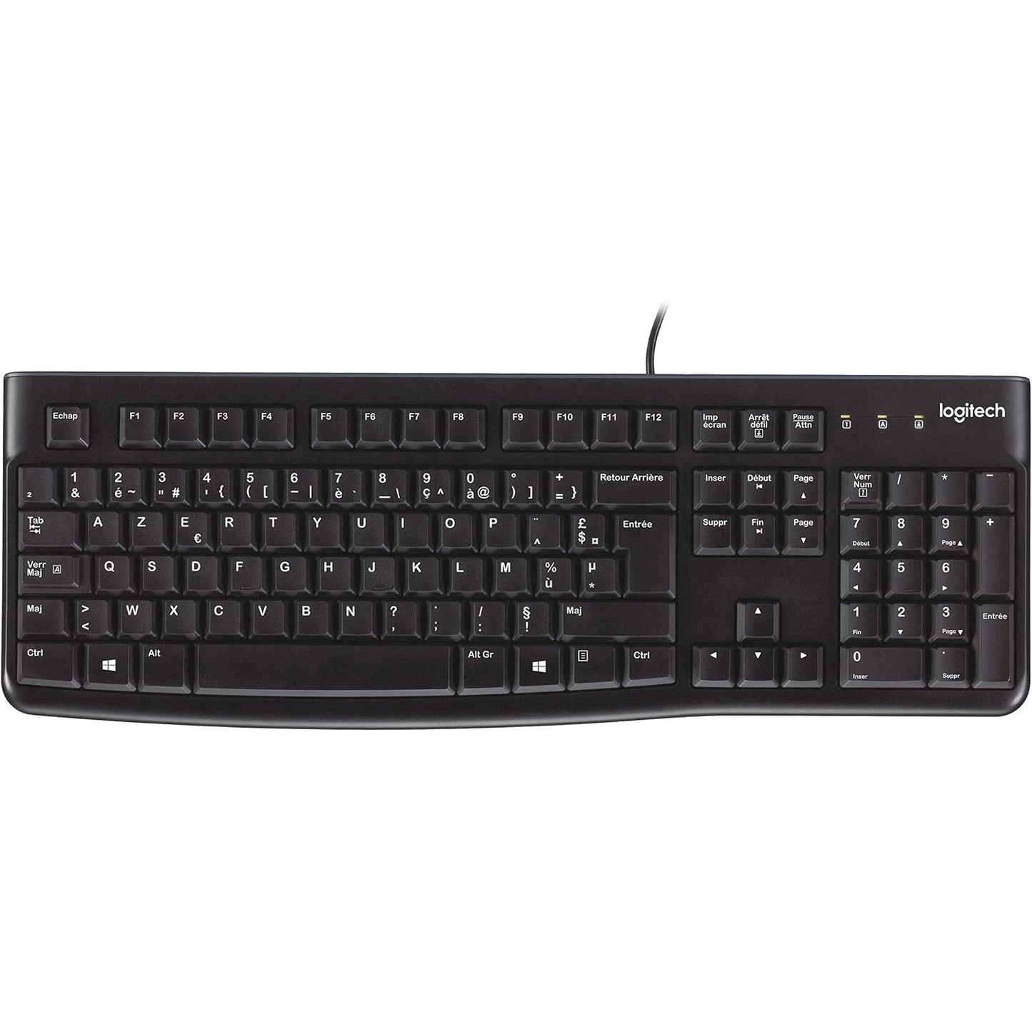 273778 - LOGITECH K120 Tastiera me Tel për Windows, Faqosje Belge AZERTY, E Zezë
