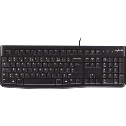 273778 - LOGITECH K120 Tastiera me Tel për Windows, Faqosje Belge AZERTY, E Zezë