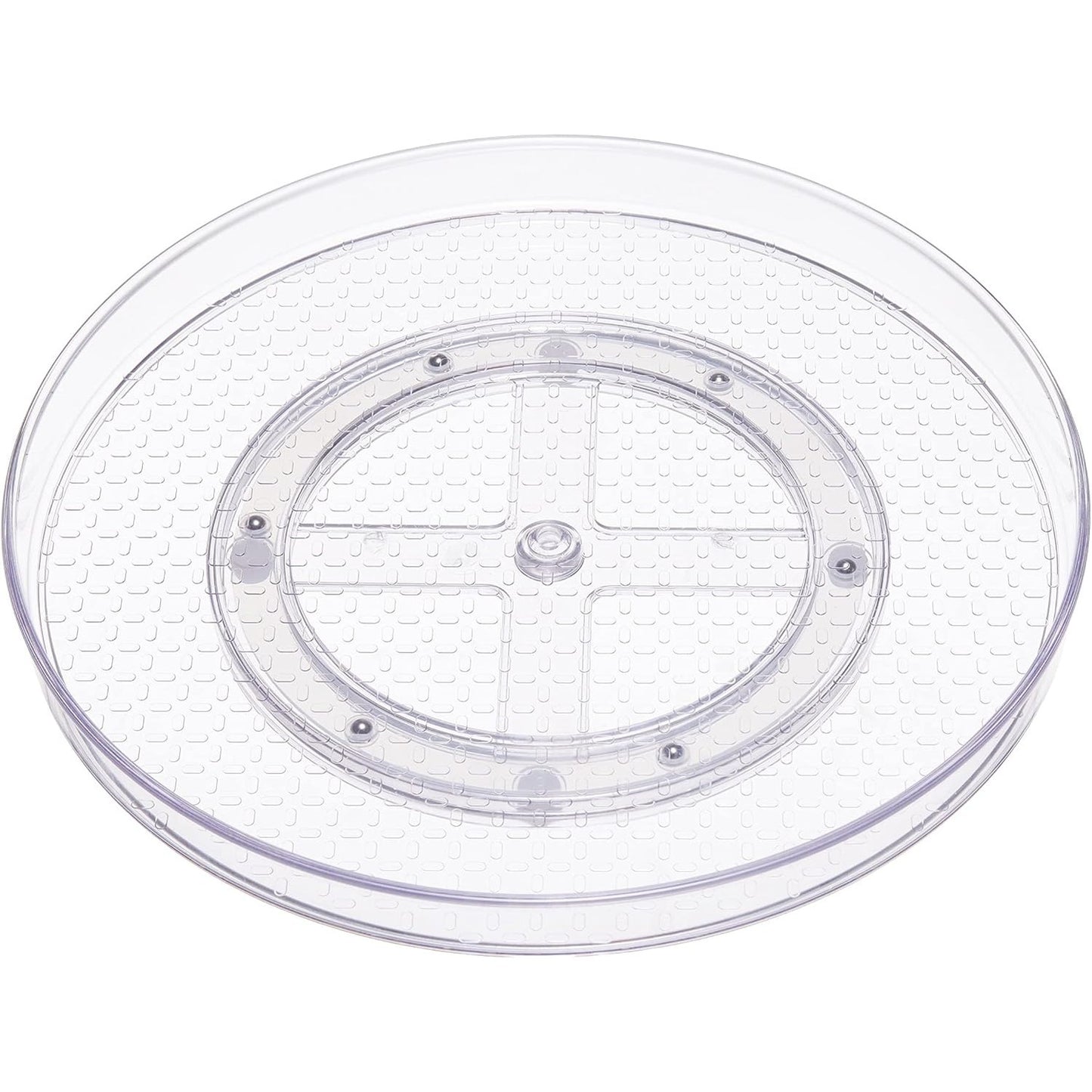293771 - AMAZON BASICS Organizues tabakash rrotulluese transparent, diametër 30.5 cm, pako me 2 copë