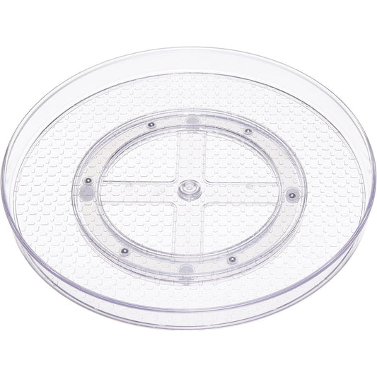 293771 - AMAZON BASICS Organizues tabakash rrotulluese transparent, diametër 30.5 cm, pako me 2 copë