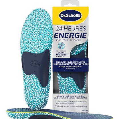 317365 - DR. SCHOLL'S Sholla shumëfunksionale 24-Hour Energy, Teknologjia Rebound dhe Energy Bead, 1 palë, Madhësia e vogël 35 deri në 40