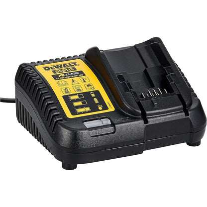 293087 - DEWALT Karikues Baterie DCB115, Voltazh të Shumëfishtë Li-Ion 10.8V, 14.4V dhe 18V, 230 V, E zezë/E verdhë