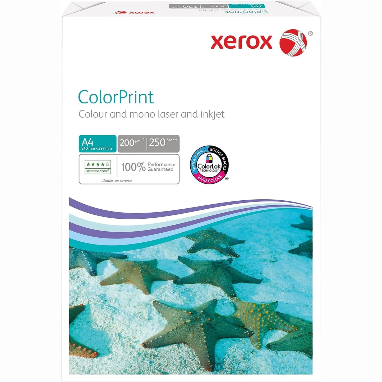 268731 - Xerox Letër për printer lazer me ngjyra Colorprint Premium, e bardhë, 200 g/m², A4, FSC Mix Credit, 1 pako (250 fletë), 003R95411