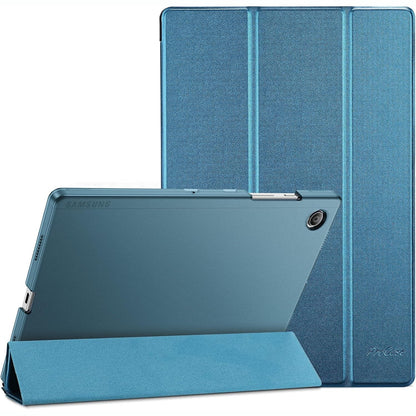 267078 - Mbrojtëse ProCase për Galaxy Tab A8 10.5” (SM-X200/X205) 2022, me palosje të trefishtë, ultra e hollë dhe e lehtë, mbulesë të pasme transparente - ngjyrë blu të errët
