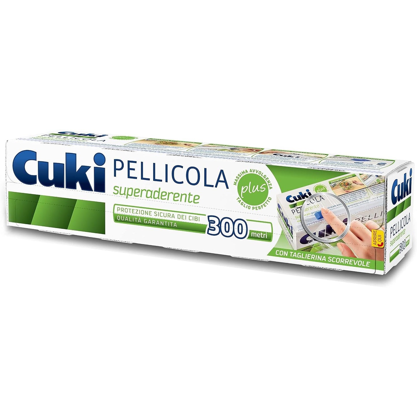 318061 - Cuki Fletë ngjitëse super, 300 metra, me prerës rrëshqitës, 1 pako
