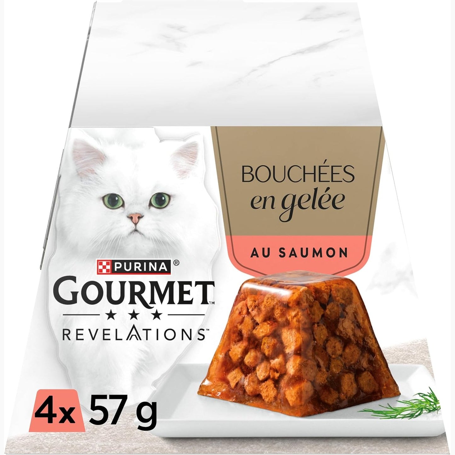 258447 - GOURMET Revelations | Mace | Kafshata me Jelly | Me Salmon | 4 x 57g