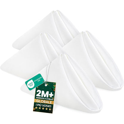 262898 - KICHLY Peceta prej cope, Pako me 24, 100% poliester, e bardhë, 50x50cm