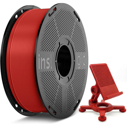 269246 - INSLOGIC Filament PETG Pro 1.75 mm, shpejtësi e lartë, mat, ±0.02 mm, rezistencë e fortë, bobinë 1 kg, e kuqe