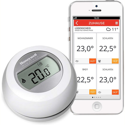 292288 - HONEYWELL T87RF2059 | Termostat inteligjent Evohome i pajtueshëm me Alexa