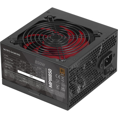 299243 - MARS GAMING MPIII850 Furnizim me energji ATX 850W, efikasitet 85%, sistem dixhital APFC, ventilator FDB 120 mm, garanci 5-vjeçare
