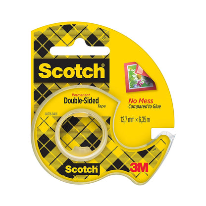 296485 - SCOTCH Shirit ngjitës dyanësor 136D-MDOEU, 12.7 mm x 6.3 m, 1 rrotull në dorë, dozator/paketë