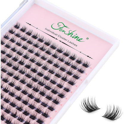 272351 - FENSHINE 144 copë qerpikë artificialë individualë, bazë 10 mm, kaçurrela C/D, gjatësi 9-15 mm.