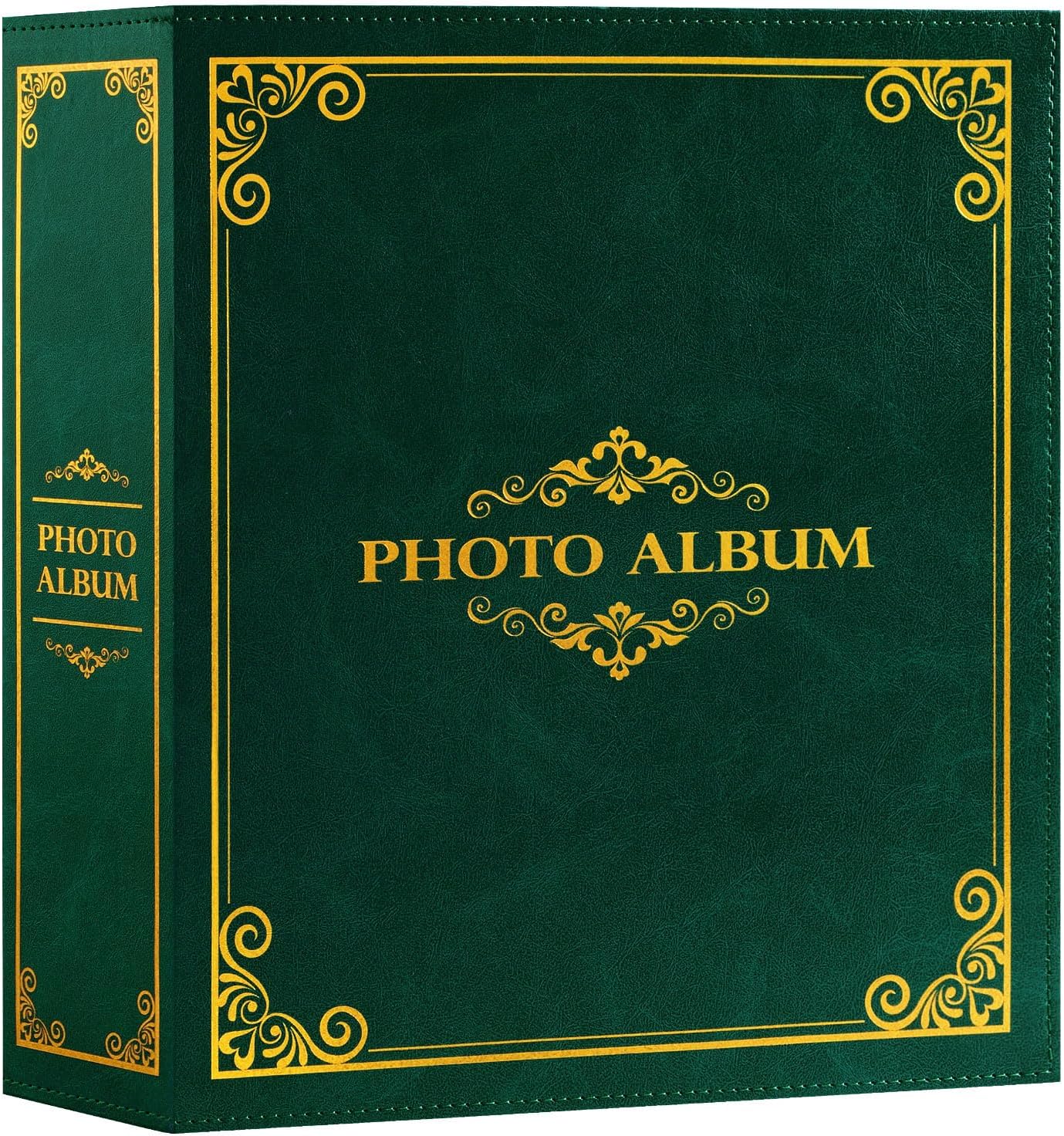 246707 - LANPN - Album fotografik tradicional, 10 x 15 cm, format i madh, album me mbështjellës plastik, 1000 foto horizontale, vertikale, jeshile