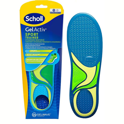 317550 - DR. SCHOLL'S - Shollat e brendshme për femra GelActiv Sport - Madhësitë 35.5 deri në 40.5 - Thithja e goditjeve dhe ulja e lodhjes falë GelWave - Komfort superior për këpucë sportive dhe aktivitete intensive
