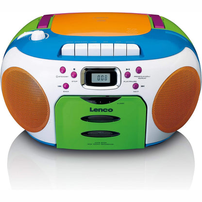 299177 - LENCO SCD-971, CD Player, Radio CD Player, Portativ, CD Player - Radio për Fëmijë, Radio Kasetofon me CD, Prizë Kufjesh, Memorie Pistash, Ngjyra: Shumëngjyrëshe