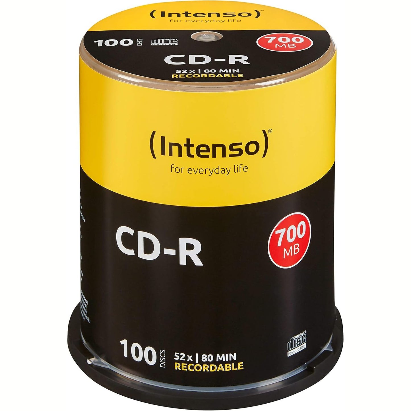 268540 - INTENSO 1001126 CD-R 100 copë, boshllëqe 700MB, 52x Speed
