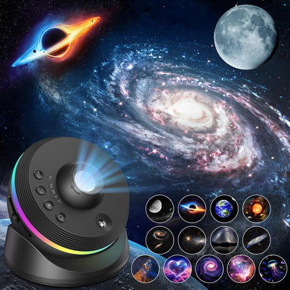 221465 - ASTARAMA - Projektor Starry Sky, Projektor Planetariumi 4K HD, Dritë Nate Realiste me Qiell Yjor me Kohëmatës