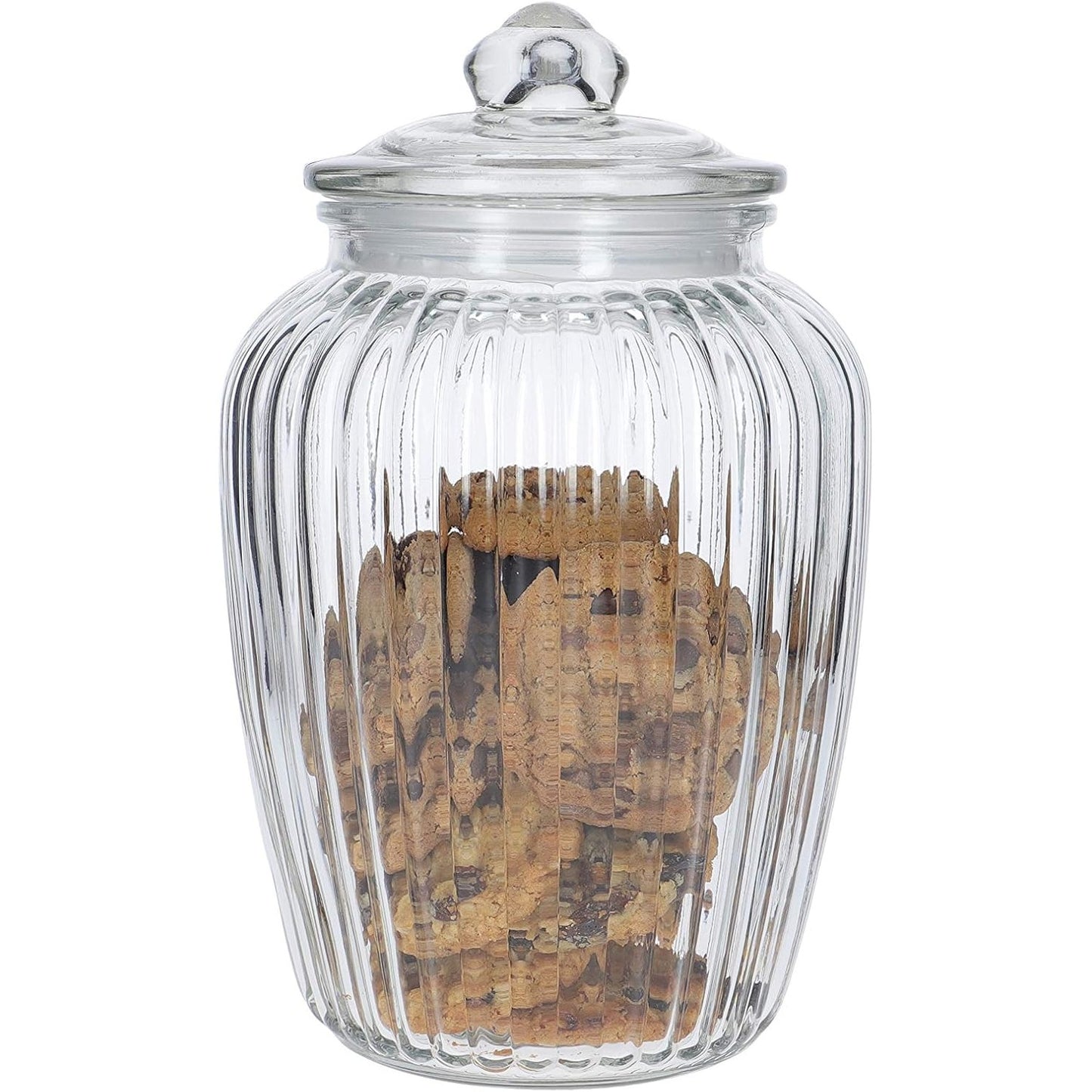 206591 - KITCHENCRAFT Kavanoz i Madh Transparencë për Ruajtjen e Biskotave, Stil Vintage, Kapaciteti 2.2 Litra