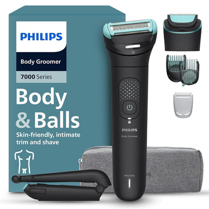 289442 - PHILIPS Bodygroom Series 7000 - Makinë prerëse për burra, 120 minuta jetëgjatësi baterie, BG7480/15
