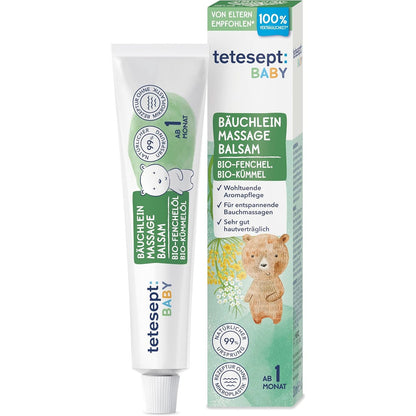 297741 - BALSAM MASAZHI PËR BARKUN E BEBIT TETESEPT 30 ML, me vaj kopre, qimnoni dhe livandoje