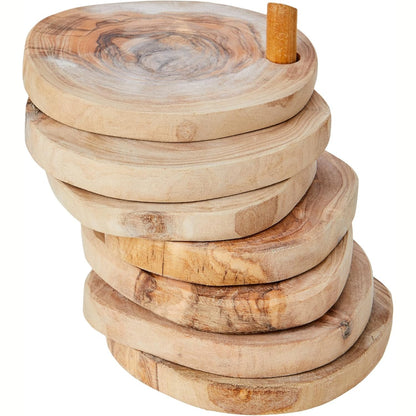 215716 - NATURALLY MED Set me 5 mbështetëse druri ulliri