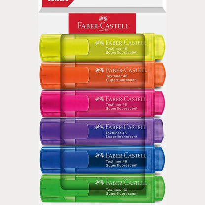 310677 - FABER-CASTELL - Set Shënuesish Neoni, 6 Shënues