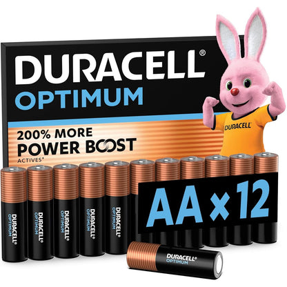 309138 - DURACELL Bateri alkaline Optimum AA (12 copë) 1.5V, LR06