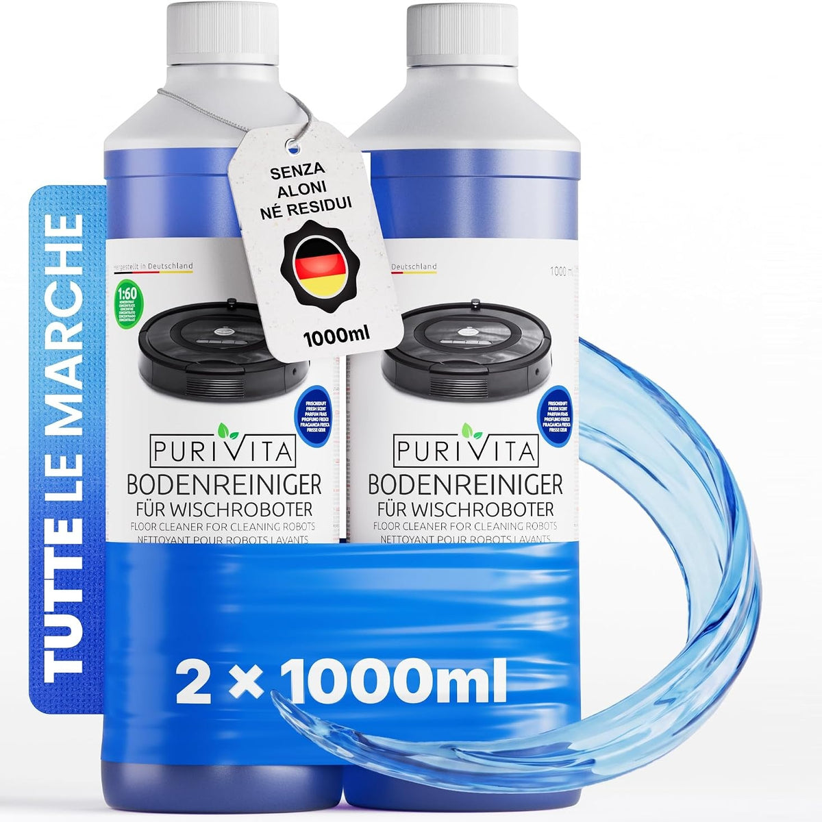 336213 - PURIVITA® Pastrues dyshemeje i koncentruar për robotë dhe pastrues, 2x1L