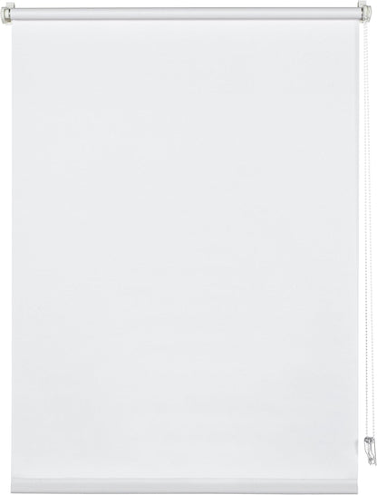 257116 - DECO COMPANY Perde rul me kapëse, e bardhë e thjeshtë, 45 x 150 cm, të gjitha pjesët e montimit të përfshira