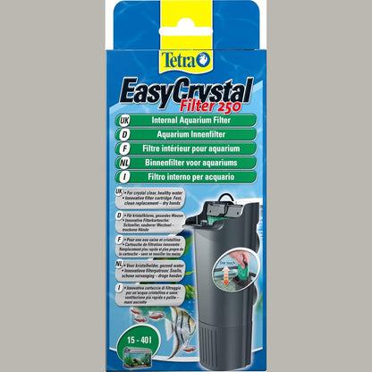 204567 - TETRA EasyCrystal IN 250 - Filtri i Brendshëm i Akuariumit për akuariume 10-40 L, ujë i pastër kristalor, mirëmbajtje e lehtë, filtrim mekanik, biologjik dhe kimik