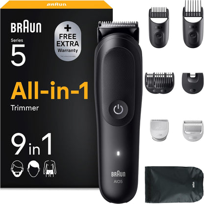 311198 - BRAUN Makinë rroje elektrike Series 5 Gjithçka-në-Një, aksesorë AIO5540 e zezë