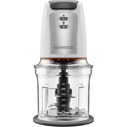288365 - KENWOOD Prerës Easy Chop CHP61.100WH, Prerës mini elektrik me 2 cilësime shpejtësie, Tas pune 0.5 l, 500 vat, i bardhë