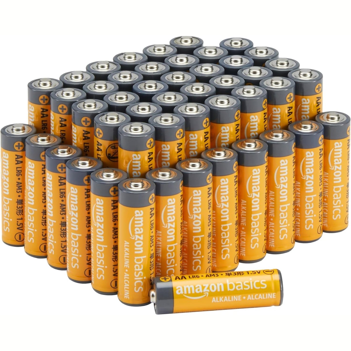 320361 - Bateri alkaline AA Amazon Basics, 1.5V, 48 copë