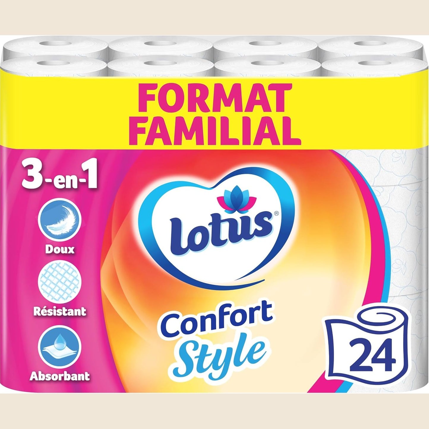 317601 - LOTUS Letër higjienike Style, x24 Role, Madhësi Familjare