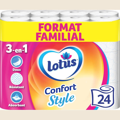 317601 - LOTUS Letër higjienike Style, x24 Role, Madhësi Familjare