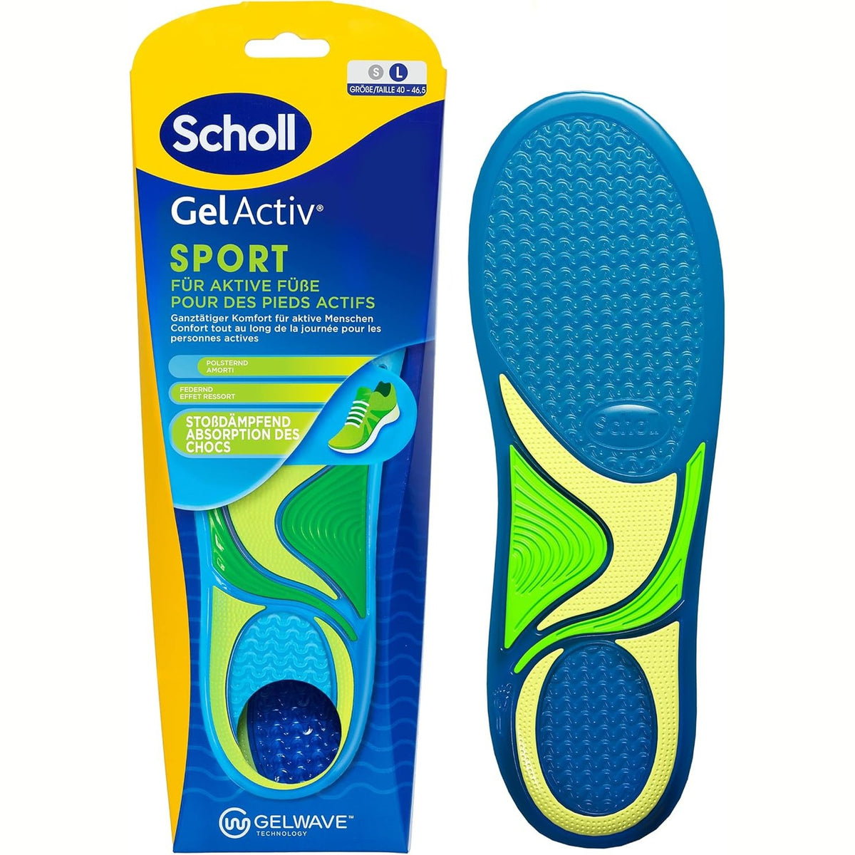 303730 - SCHOLL Sholla këpucësh vrapimi GelActiv Sport për meshkuj, madhësitë 40-46.5, thithje superiore e goditjeve dhe amortizim me teknologjinë GelWave