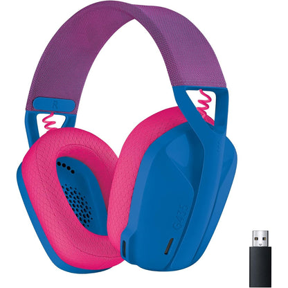 295101 - LOGITECH G G435 LIGHTSPEED + Bluetooth, Kufje Pa Tel për Lojëra, Mikrofon i Integruar, Jetëgjatësi Baterie 18-Orë, të Përputhshme me Dolby Atmos, PC, PS4, PS5, Celular, Nintendo Switch dhe Switch 2 - Blu
