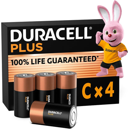 274691 - BATERI DURACELL PLUS C, LR14, 4 COPË, BATERI DURACELL C PËR PAJISJE TË PËRDITSHME